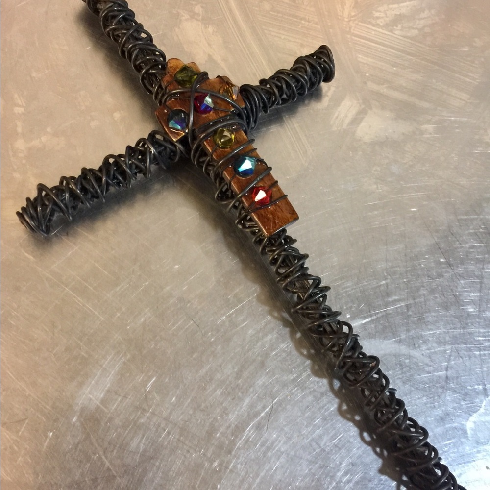 Faith Cross Wire Art